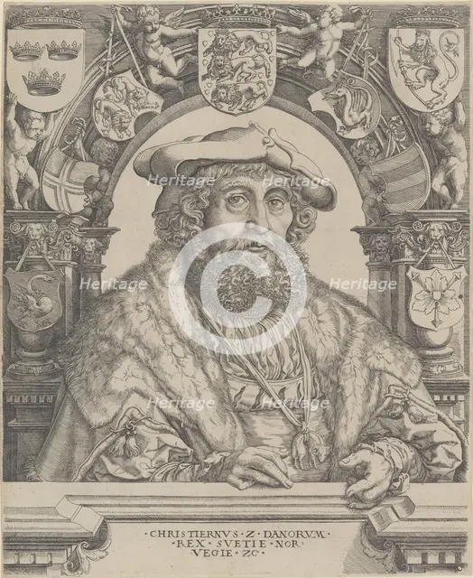 Christian II, King of Denmark, 1529. Creator: Jacob Binck.