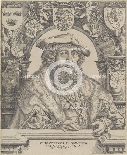 Christian II, King of Denmark, 1529. Creator: Jacob Binck.