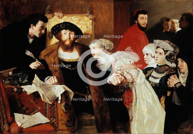 Christian II Signing the Death Warrant of Torben Oxe. Artist: Peterssen, Eilif (1852-1928)