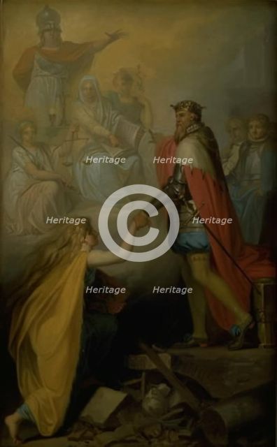 Christian III Succouring Denmark, 1780. Creator: Nicolai Abraham Abildgaard.