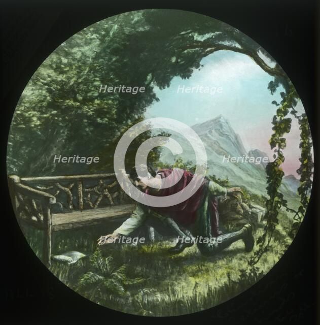 'Christian returns and finds the scroll', c1910. Creator: Unknown.