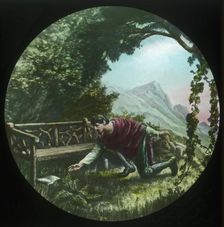 Christian returns and finds the scroll c1910. Creator: Unknown