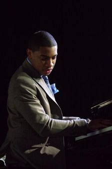 Christian Sands, Love Supreme Jazz Festival, Glynde Place, East Sussex, 2014. Artist: Brian O'Connor