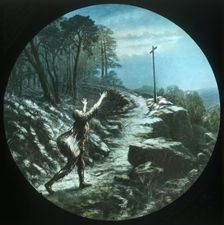 Christian sees the cross c1910. Creator: Unknown