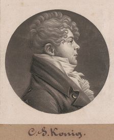 Christian Simon Konig, 1804. Creator: Charles Balthazar Julien Févret de Saint-Mémin