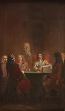Christian V Presents Danish Law 1683, 1784. Creator: Nicolai Abraham Abildgaard