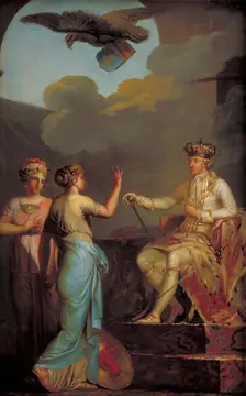 Christian VII Uniting the Ducal with the Royal Part of Holstein in 1773, 1790. Creator: Nicolai Abraham Abildgaard