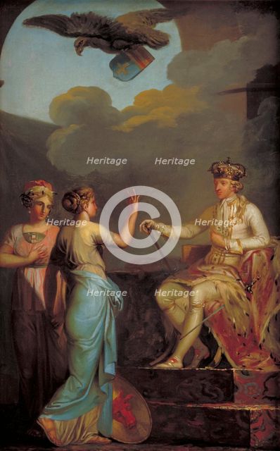Christian VII Uniting the Ducal with the Royal Part of Holstein in 1773, 1790. Creator: Nicolai Abraham Abildgaard.