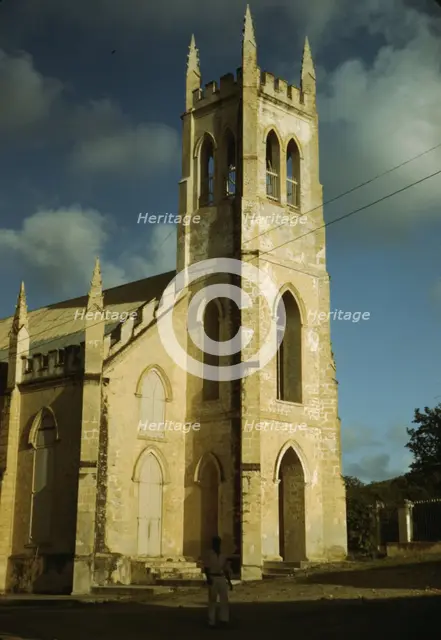 Christiansted, Saint Croix, Virgin Islands. Catholic [i.e. Anglican] Church, 1941. Creator: Jack Delano.