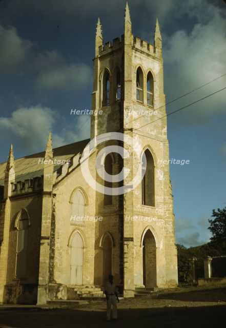 Christiansted, Saint Croix, Virgin Islands. Catholic [i.e. Anglican] Church, 1941. Creator: Jack Delano.