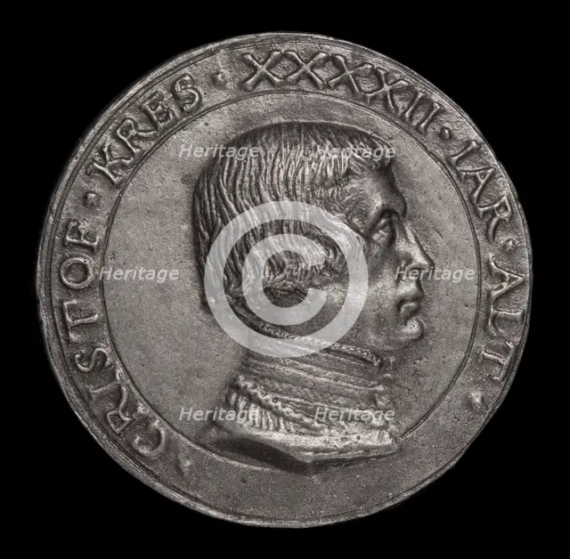 Christoph Kress von Kressenstein,1484-1535, Patrician and Diplomat [obverse], 1526. Creator: Matthes Gebel.