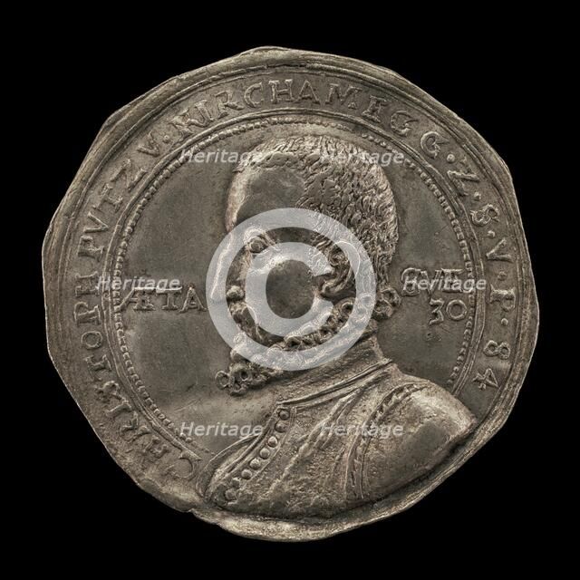 Christoph Putz von Kirchameg, Mint Master in Prague 1590, 1584. Creator: Karl von Bieberstein.