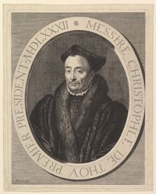 Christophe de Thou, premier president au Parlement. Creator: Jean Morin