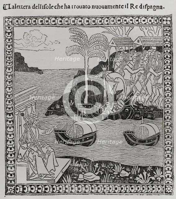 Christopher Columbus, (1451-1506), Navigator, cartographer and admiral, 1892.  Creator: Unknown.