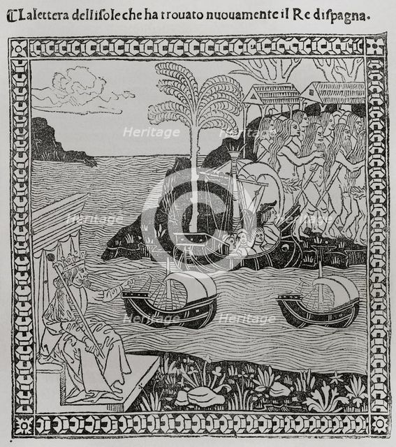 Christopher Columbus, (1451-1506), Navigator, cartographer and admiral, 1892.  Creator: Unknown.