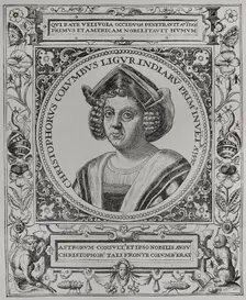 Christopher Columbus, (1451-1506), Navigator, cartographer and admiral, 1892. Creator: Unknown