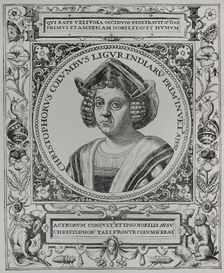 Christopher Columbus, (1451-1506), Navigator, cartographer and admiral, 1892. Creator: Unknown