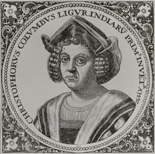 Christopher Columbus, (1451-1506), Navigator, cartographer and admiral, 1892. Creator: Unknown