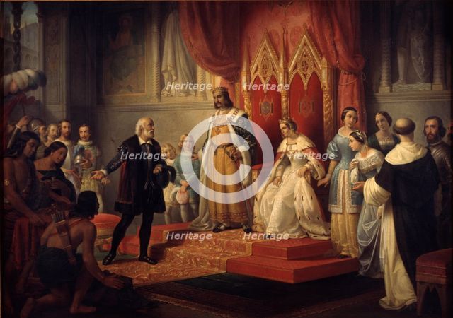 Christopher Columbus at the Court of the Catholic Monarchs.