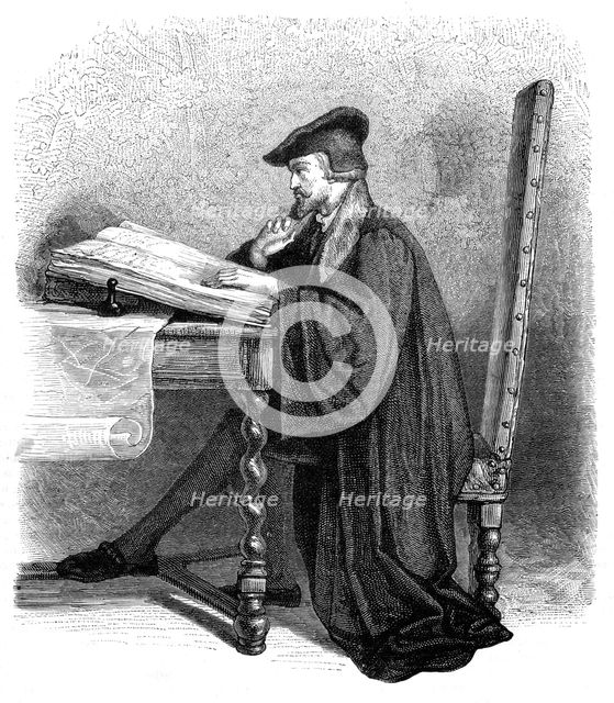 Christopher Columbus, Genoese navigator and explorer. Artist: Unknown