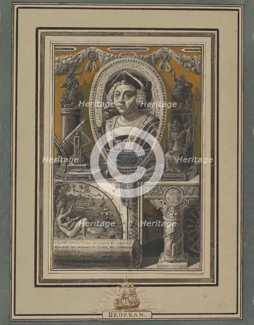 Christopher Columbus, n.d.. Creator: Jean-Baptiste Dedeban.