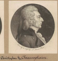 Christopher Grant Champlin, 1800. Creator: Charles Balthazar Julien Févret de Saint-Mémin