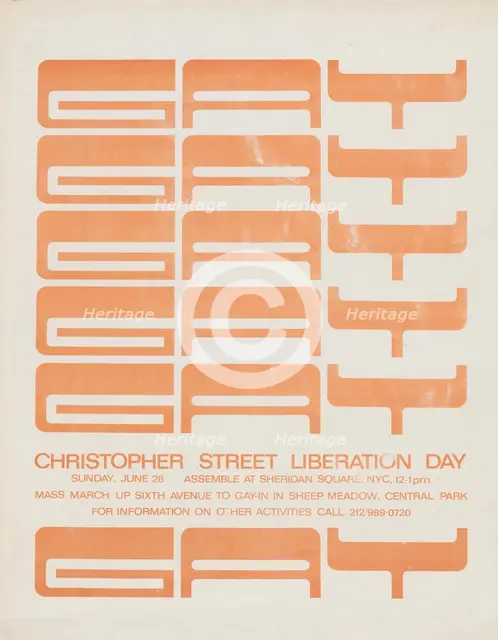 Christopher Street Liberation Day, c1975-06. Creator: Christopher Street Liberation Day Committee.