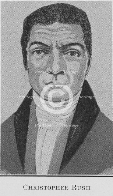 Christopher Rush; A man who had figured in the organization of the Zion Church in New York..., 1921. Creator: Unknown.