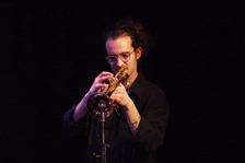 Christos Stylianides, Daisy George Quintet, New Generation Jazz Festival, Shoreham by Sea, 2022. Creator: Brian O'Connor