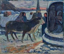 Christmas Night (The Blessing of the Oxen), 1902-1903. Creator: Paul Gauguin