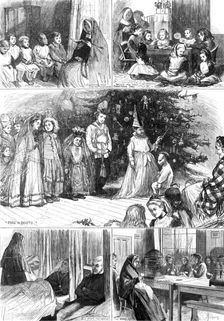 Christmas at Nazareth House, Hammersmith, 1874. Creator: Unknown
