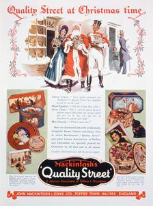 Christmas advert for Mackintosh's Quality Street, 1937