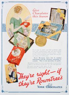 Christmas advert for Rowntree's York Chocolates, 1924