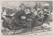 Christmas Belles (Harper's Weekly, Vol. XIII), January 2, 1869. Creator: Unknown