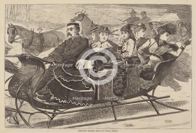 Christmas Belles, published 1869. Creator: Winslow Homer.