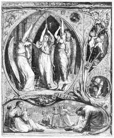 Christmas Bells, drawn by Lorenz Frölich, 1872. Creator: Joseph Swain