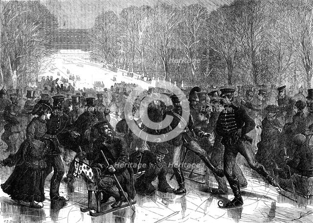 Christmas-Day Sports at Versailles, 1871. Creator: Unknown.