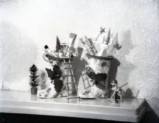 Christmas decorations, c1955. Creator: Arthur Charles Kirby Ware