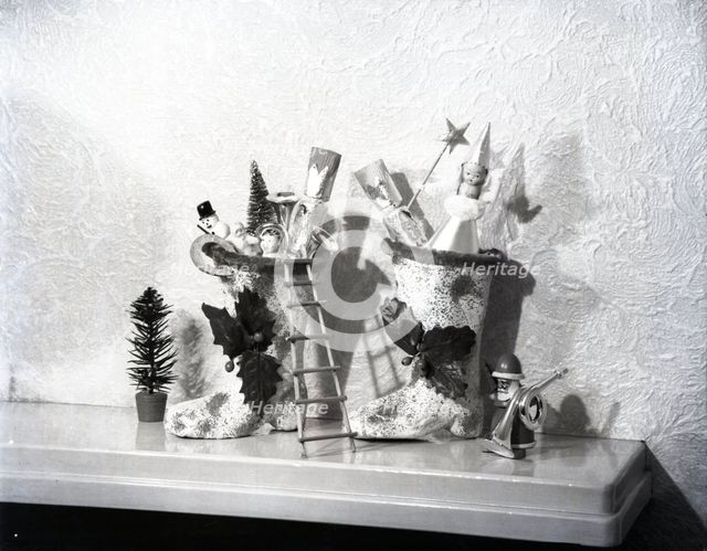 Christmas decorations, c1955. Creator: Arthur Charles Kirby Ware.