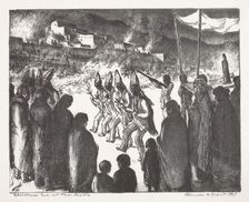 Christmas Eve at Taos Pueblo, 1937. Creator: Blanche Grant