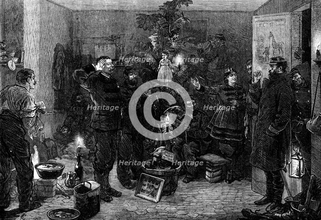Christmas Eve at the Outposts, Paris, 1871. Creator: Unknown.
