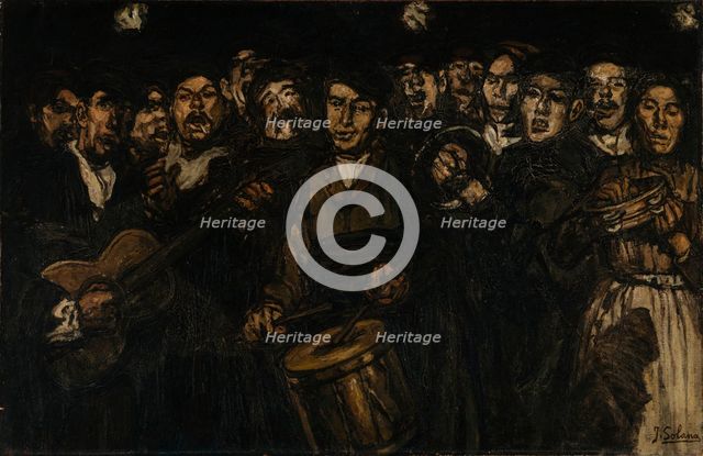 Christmas Eve, c1915. Creator: Gutiérrez-Solana, José (1886-1945).