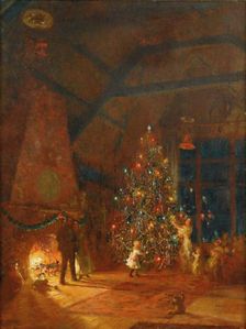 Christmas Eve in the Studio, 1911. Creator: Fairchild, Mary Louise (1858-1946)