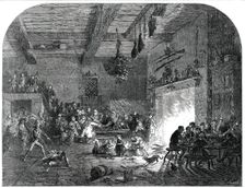 Christmas Eve in Devonshire - the Mummers coming in, 1850. Creators: Stockdale, Smyth