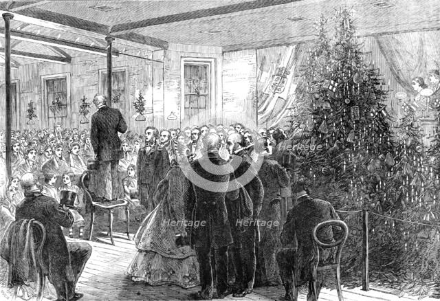 Christmas Entertainment to the Inmates of the Greenwich Union-House, 1864. Creator: Unknown.
