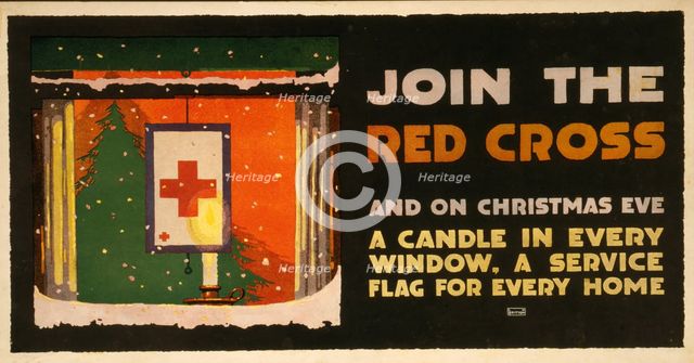 Christmas Fundraising Poster for the Red Cross, 1918.