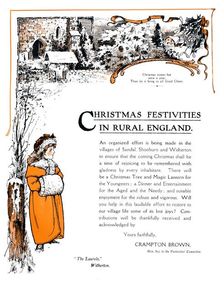 Christmas Festivities in Rural England 1909. Creator: Unknown