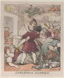 Christmas Gambols, November 30, 1812., November 30, 1812. Creator: Thomas Rowlandson