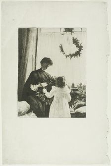 Christmas Greens, 1889. Creator: Julian Alden Weir