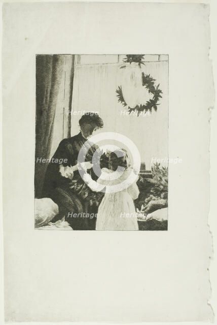 Christmas Greens, 1889. Creator: Julian Alden Weir.